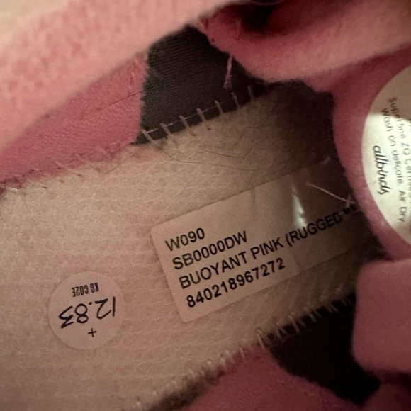 allbirds Women's Wool Runner Mizzles in Buoyant Pink (Size 9) - Picture 11 of 12